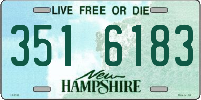 NH license plate 3516183