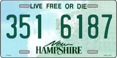 NH license plate 3516187