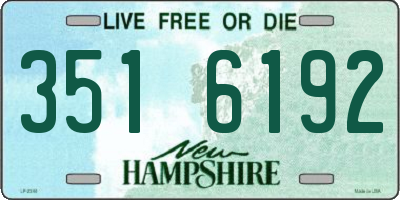NH license plate 3516192