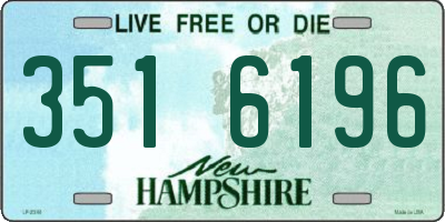 NH license plate 3516196