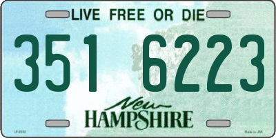 NH license plate 3516223