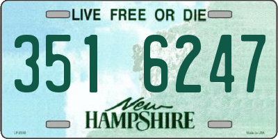 NH license plate 3516247