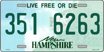 NH license plate 3516263