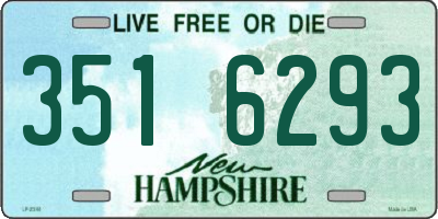 NH license plate 3516293