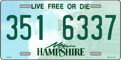NH license plate 3516337