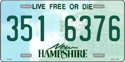 NH license plate 3516376