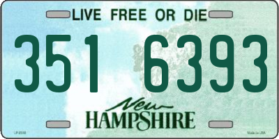 NH license plate 3516393