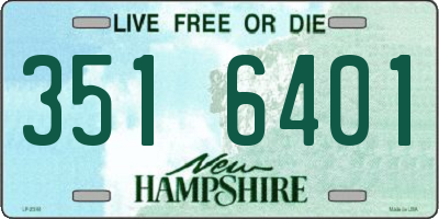 NH license plate 3516401