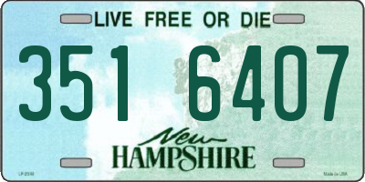 NH license plate 3516407