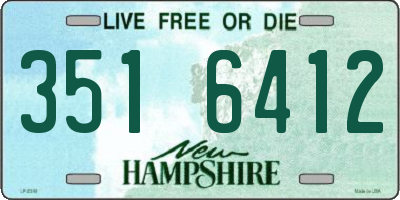 NH license plate 3516412