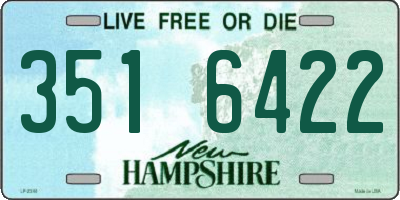 NH license plate 3516422