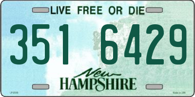 NH license plate 3516429