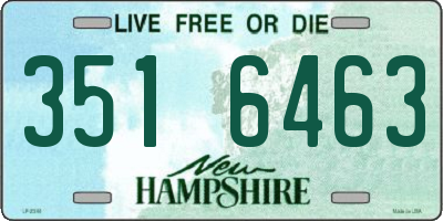 NH license plate 3516463