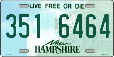 NH license plate 3516464