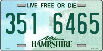 NH license plate 3516465