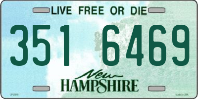 NH license plate 3516469