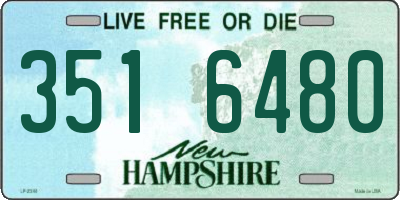 NH license plate 3516480