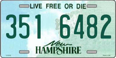NH license plate 3516482