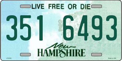 NH license plate 3516493