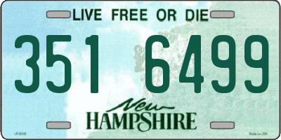 NH license plate 3516499