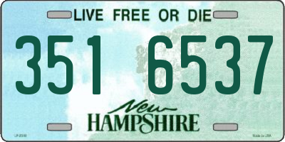 NH license plate 3516537