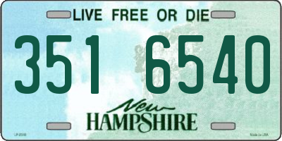 NH license plate 3516540