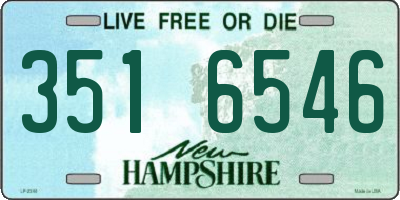 NH license plate 3516546
