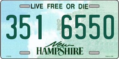 NH license plate 3516550