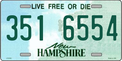 NH license plate 3516554