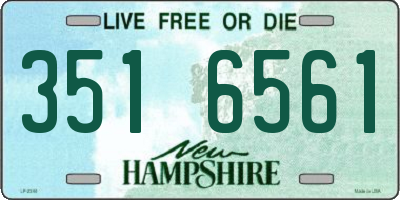 NH license plate 3516561