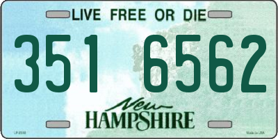 NH license plate 3516562