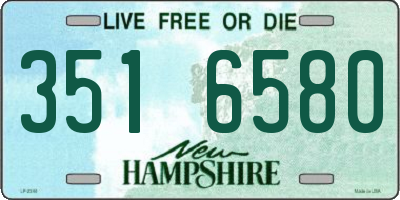 NH license plate 3516580