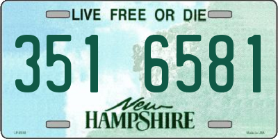 NH license plate 3516581