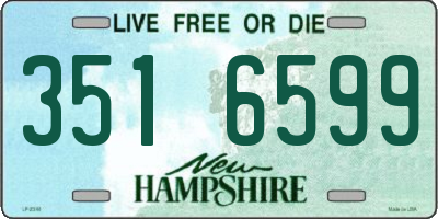 NH license plate 3516599