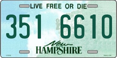 NH license plate 3516610