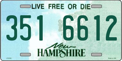 NH license plate 3516612