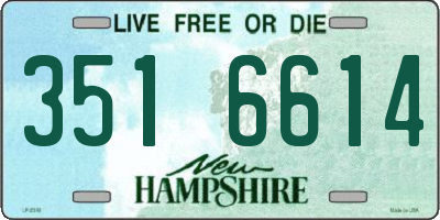 NH license plate 3516614