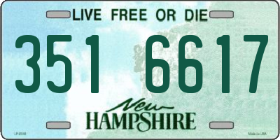 NH license plate 3516617