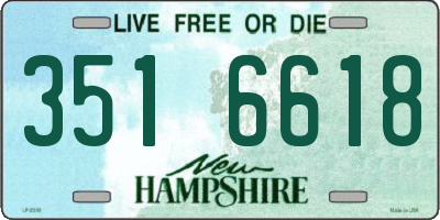NH license plate 3516618
