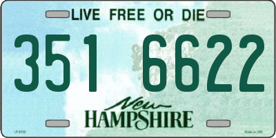 NH license plate 3516622
