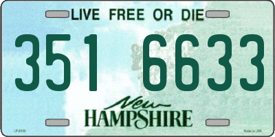 NH license plate 3516633