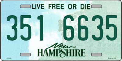 NH license plate 3516635