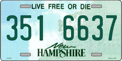 NH license plate 3516637