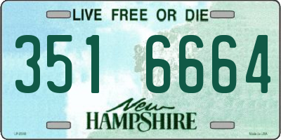 NH license plate 3516664