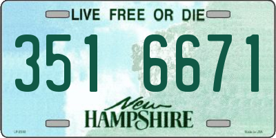 NH license plate 3516671