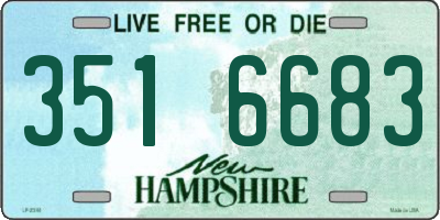 NH license plate 3516683