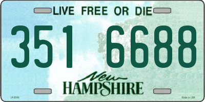 NH license plate 3516688