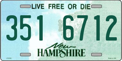 NH license plate 3516712