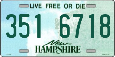 NH license plate 3516718
