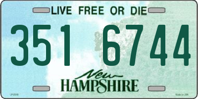 NH license plate 3516744